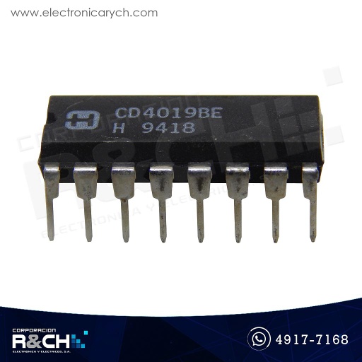 [NTE4019B] NTE4019B CMOS quad OR 16-pin