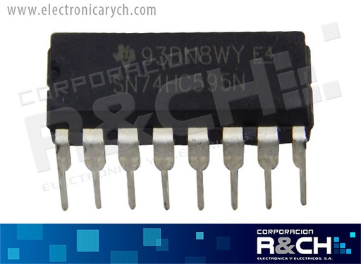 [NTE74HC595] NTE74HC595 CMOS shift registro 8-bit seri-p