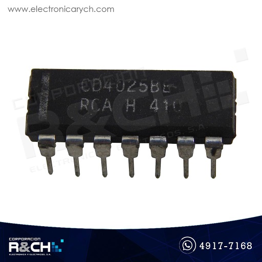 [NTE4025B] NTE4025B CMOS triple 3 input NOR