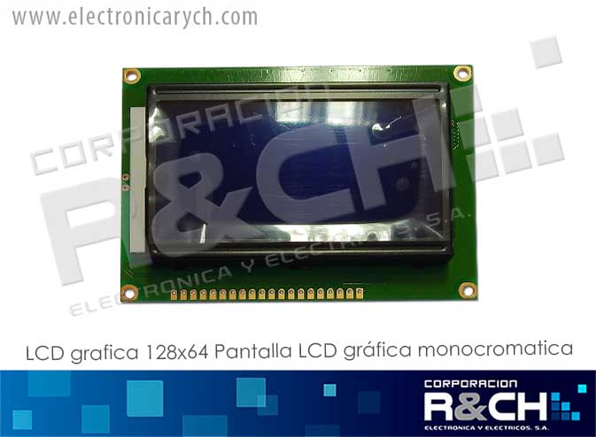 LCD-G128X64V LCD 128x64, azul