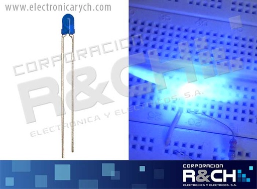 [LD-3AZ] LD-3AZ LED 3mm azul difuso