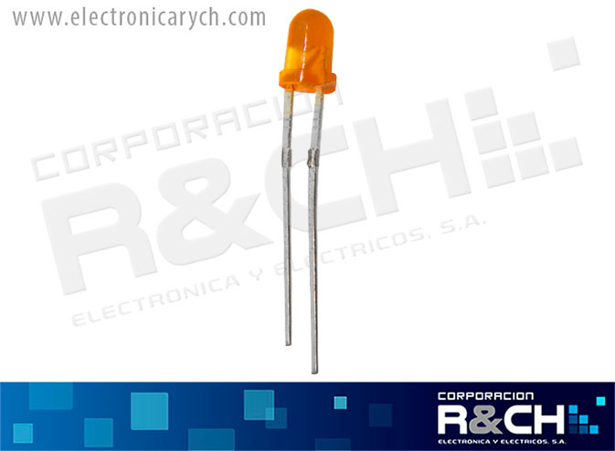 LD-3ND LED 3mm naranja difuso