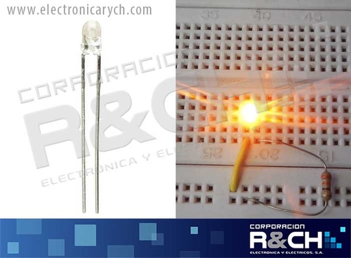 [LD-3NT] LD-3NT LED 3mm naranja transparente difuso