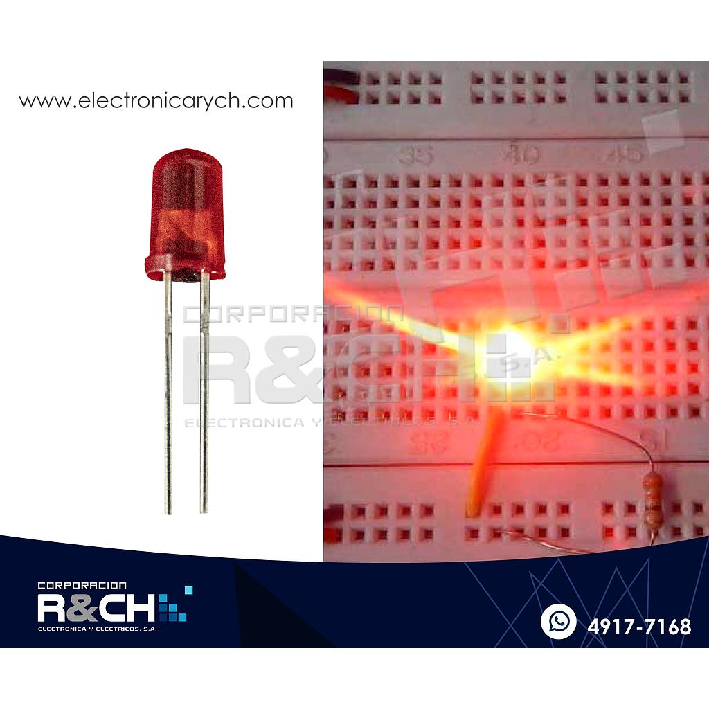 LD-3HR3C LED 3mm rojo 2.1kMCD 30º ultrabrillante
