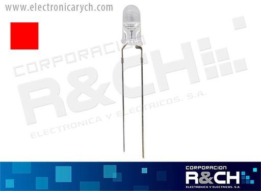[LD-3RT] LD-3RT LED 3mm rojo transparente