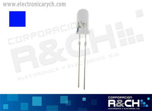 [LD-5ZI/3000] LD-5ZI/3000 LED 5mm azul intermitente 8000MCD