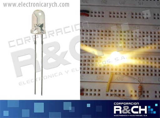 [LD-5PW04C (530PW04C)] LD-5PW04C LED 5mm blanco caliente 12k MCD 30º ultrabrillante