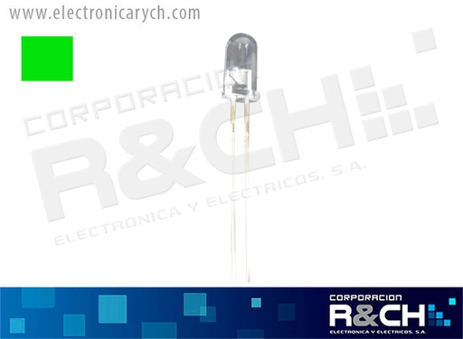 [LD-5VI/1500] LD-5VI/1500 LED 5mm verde intermitente 10000MCD