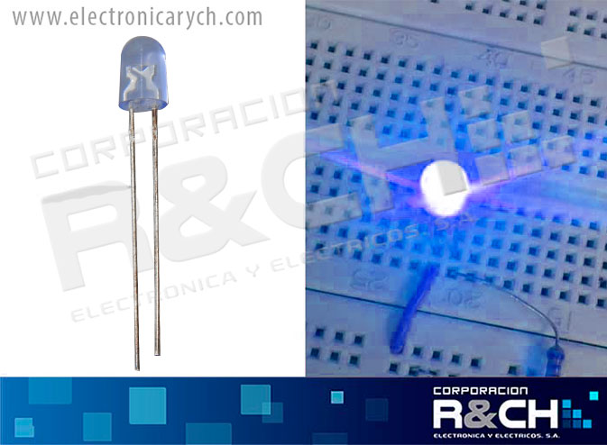 LD-OAZ LED ovalado azul 5.2x3.8mm