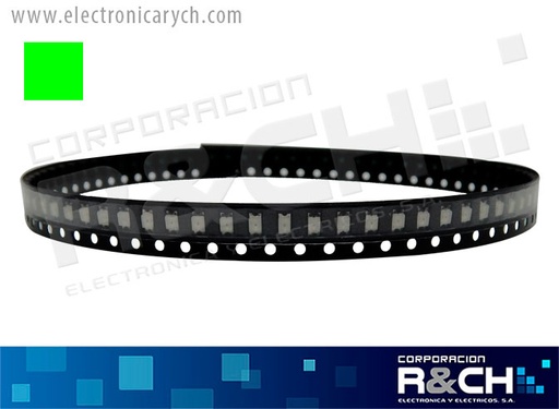 [LD-1206V] LD-1206V LED smd 1206 380MCD 125° verde 3.3V 20mA