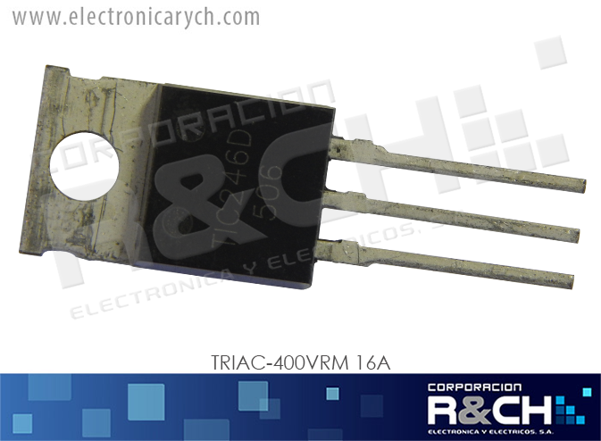 NTE56006 TRIAC-400VRM 16A