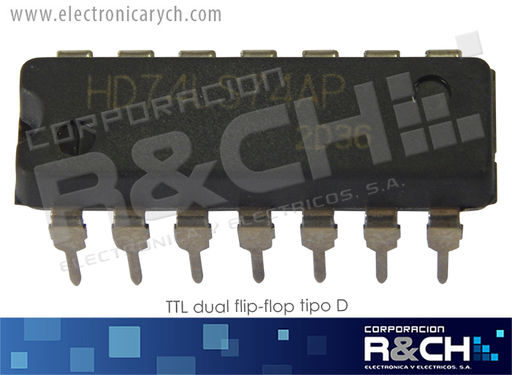 [NTE7474] NTE7474 TTL dual flip-flop tipo D 74LS74