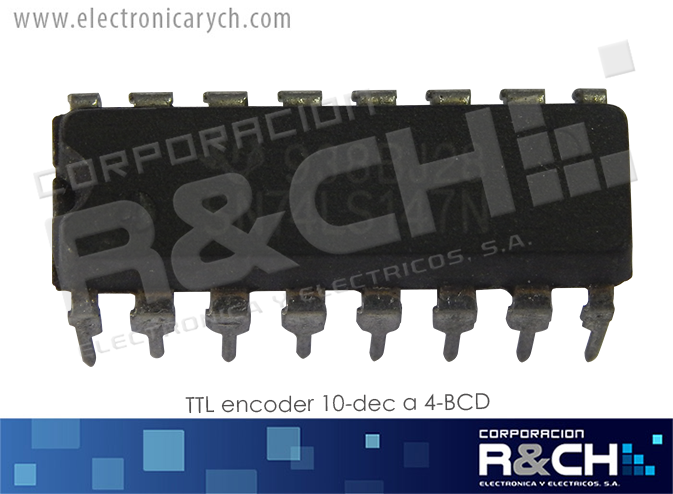 NTE74147 TTL encoder 10-dec a 4-BCD 74LS147