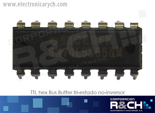 [NTE74365] NTE74365 TTL hex Bus Buffer tri-estado no-inversor 74LS365