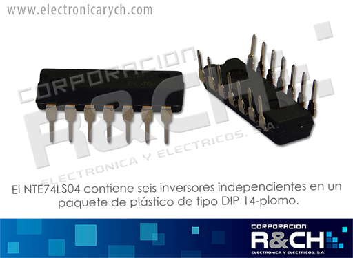 [NTE7404] NTE7404 TTL hex NOT 74LS04