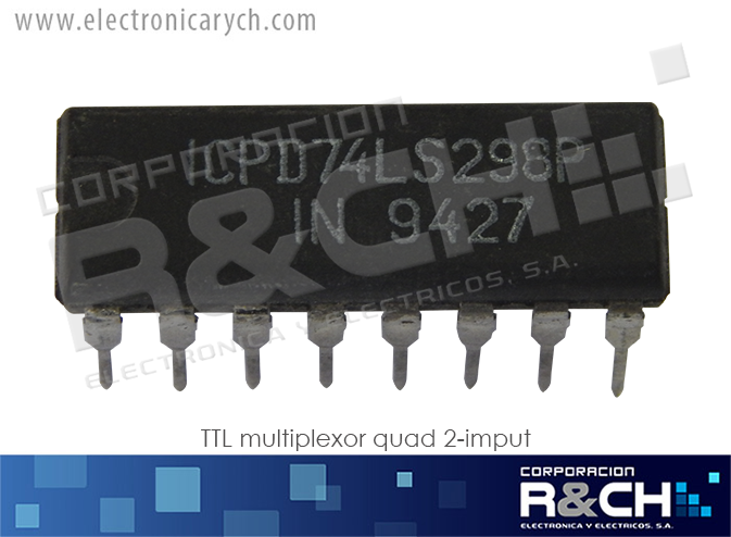 NTE74298 TTL multiplexor quad 2-imput 74LS298