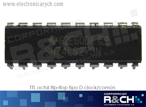 [NTE74LS273] NTE74LS273 TTL octal flip-flop tipo D clock/comun 74LS273