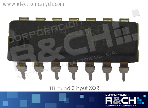 [NTE7486] NTE7486 TTL quad 2 input XOR 74LS86