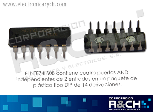 [NTE7408] NTE7408 TTL quad 2 input pos AND