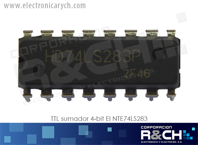 NTE74LS283 TTL sumador 4-bit 74LS283