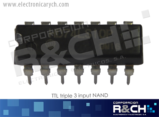 [NTE7410] NTE7410 TTL triple 3 input NAND 74LS10