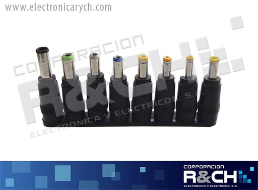 [AD-1404] AD-1404 adapatador jack DC a plug DC 8 unidades