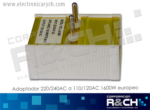 [AD-LLA1600] AD-LLA1600 adaptador 220/240AC a 110/120AC 1600W europeo