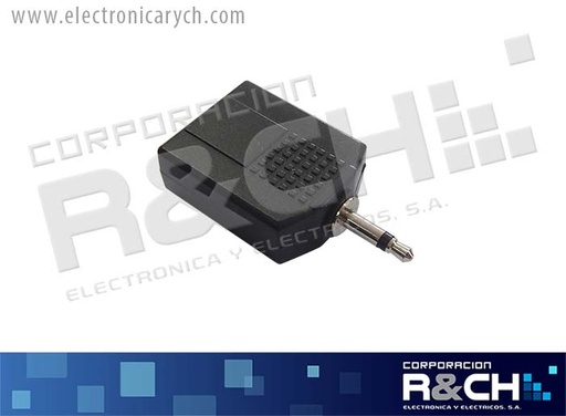 [AD-006] AD-006 adaptador jack 1/4x2 plug 3.5 mono P-253