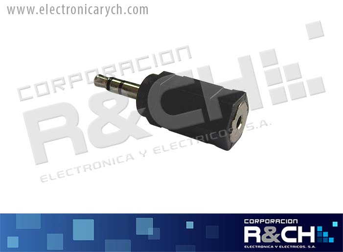 AD-009 Adaptador Jack 2.5 Plug 3.5 Stereo | Electronica R&CH