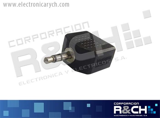 [AD-014] AD-014 adaptador jack 3.5x2 plug 3.5 stereo P-251