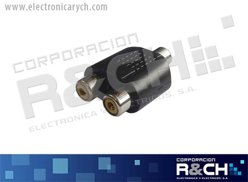 [AD-289] AD-289 adaptador jack RCAx2  jack RCA P-261