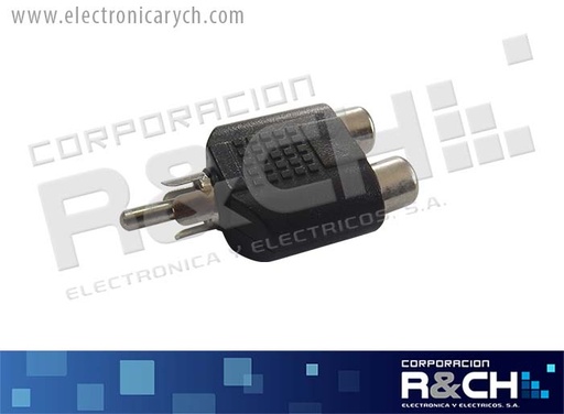 [AD-288] AD-288 adaptador jack RCAx2 a plug RCA