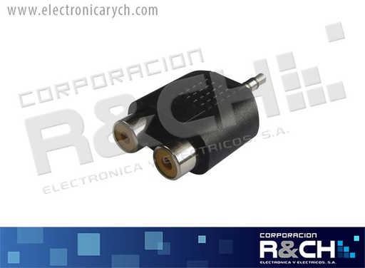 [AD-022] AD-022 adaptador jack RCAx2 plug 3.5 stereo