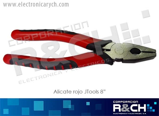 [H-TP1802] H-TP1802 alicate rojo Jtools 8"