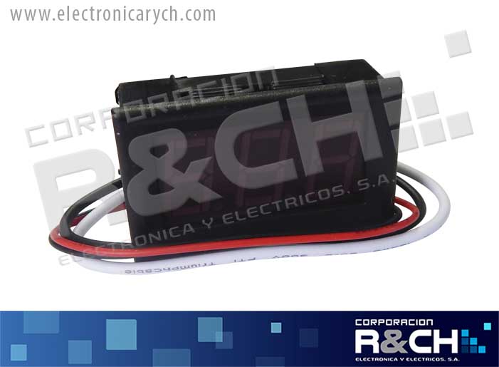 AVDC010 amperimetro DC 0-10A rojo digital