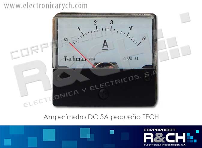 ADC5P amperimetro DC 5A pequeño TECH