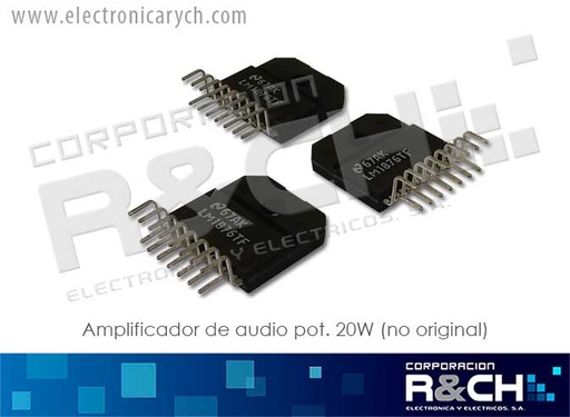 [LM1876TF] LM1876TF amplificador de audio pot. 20W (no original)