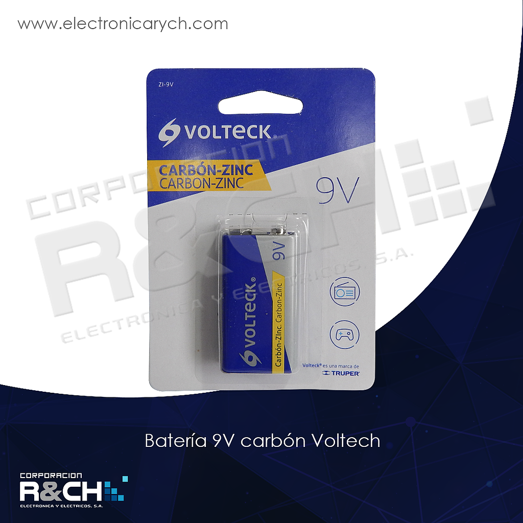 46312 bateria 9V carbon Voltech/_GP