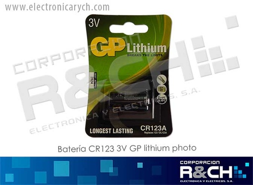[BT-CR123A] BT-CR123A bateria CR123 3V GP lithium photo
