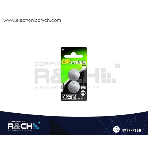 [BT-CR2016] BT-CR2016 Bateria CR2016 3V Lithium GP