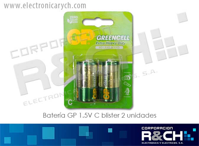 BT-GP14G-2U2 bateria GP 1.5V C blister 2 unidades
