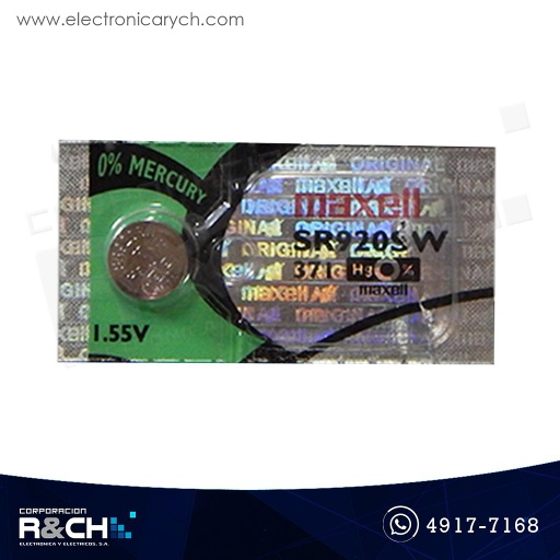 [SR920SW] SR920SW Batería alcalina tipo boton 1.55V Maxell SR920