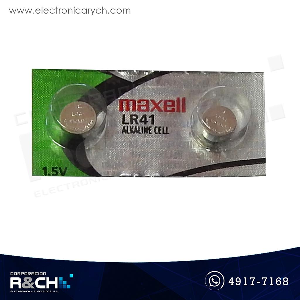 LR41 Batería alcalina tipo boton 1.5V Maxell