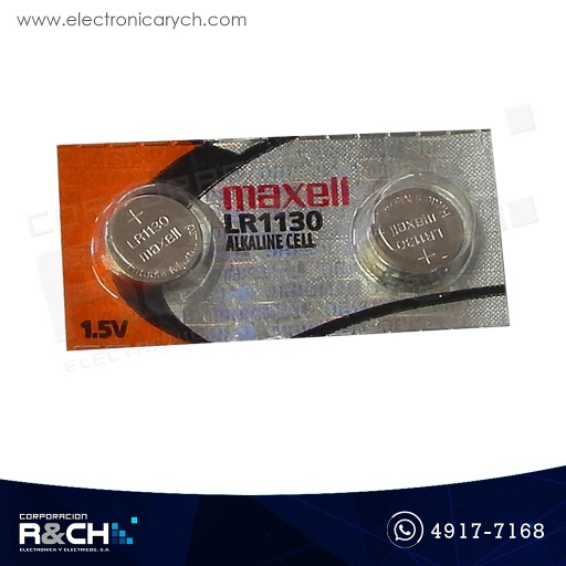 [LR1130] LR1130 Batería alcalina tipo botón 1.5V Maxell LR1130