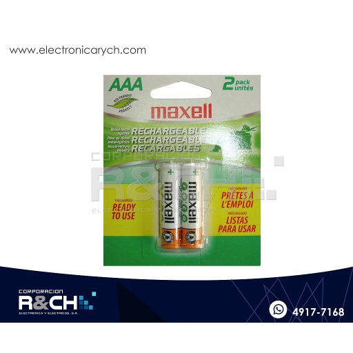 [BT-MH62BP] BT-MH62BP bateria recargable 2AA Maxell blister 2100mAh Ni-MH