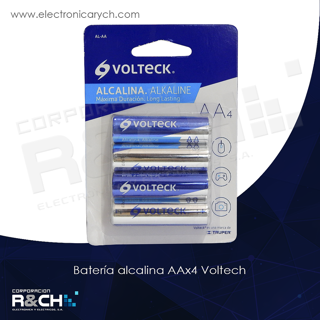 46315 batería alcalina AAx4 Voltech