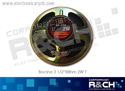 [BC-358] BC-358 bocina 3 1/2" 88hm 2W T