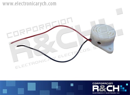 [BZ-3624] BZ-3624 Buzzer 6-24VCD Blanco Grande 84dB