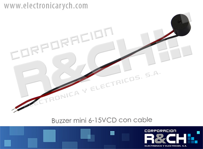 BZ-M buzzer mini 6-15VCD con cable