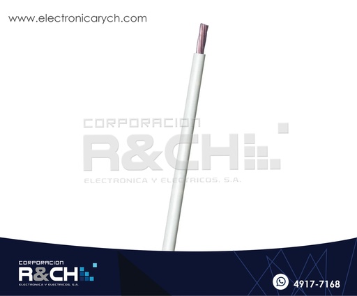 [CB-12B] CB-12B Cable 12 Blanco THHN